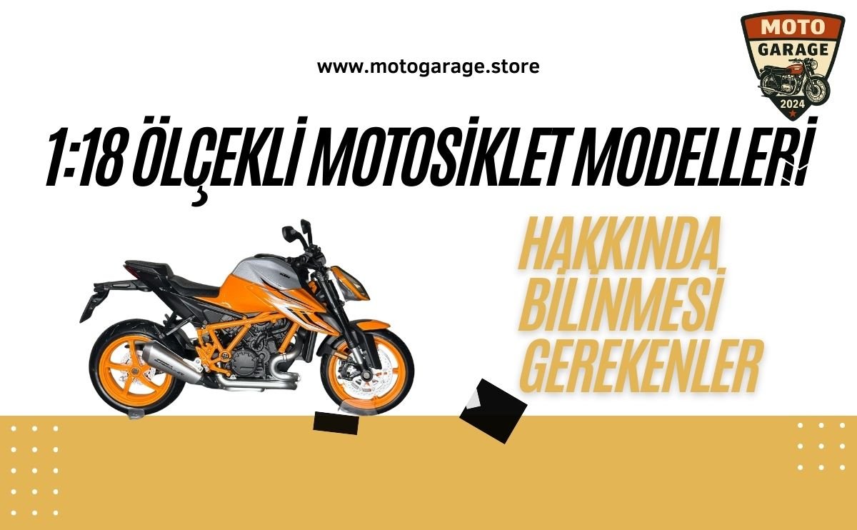 1:18 ölçekli motosiklet