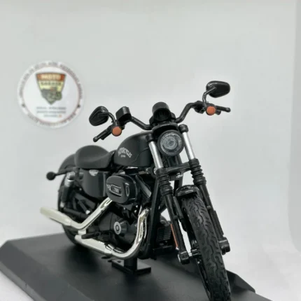 Cruiser Chopper 1:12 Diecast Motosiklet Model Oyuncak – Metal Maket & Koleksiyon Biblo (Siyah) - görsel 2