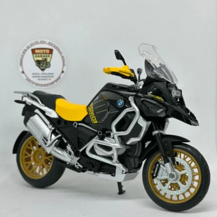 BMW R1250 GS Maket Motor - 1:12 Diecast Altın Jant