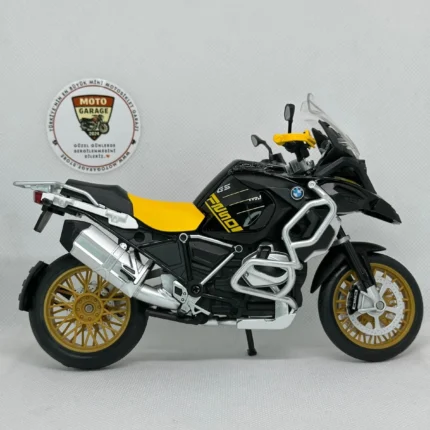 BMW R1250 GS Maket Motor – 1:12 Diecast Altın Jant - görsel 2