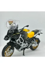 BMW R1250 GS Maket Motor - 1:12 Diecast Altın Jant - Görsel 6