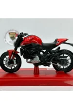 Ducati Monster Maket Motor - 1:18 Maisto Diecast Kırmızı - Görsel 5