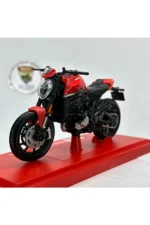 Ducati Monster Maket Motor - 1:18 Maisto Diecast Kırmızı - Görsel 6