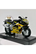 Suzuki GSX-R600 Maket Motor - 1:18 Maisto Diecast Sarı Siyah
