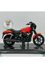 Harley Davidson Street 750 Maket Motor - 1:18 Maisto Kırmızı - Görsel 2