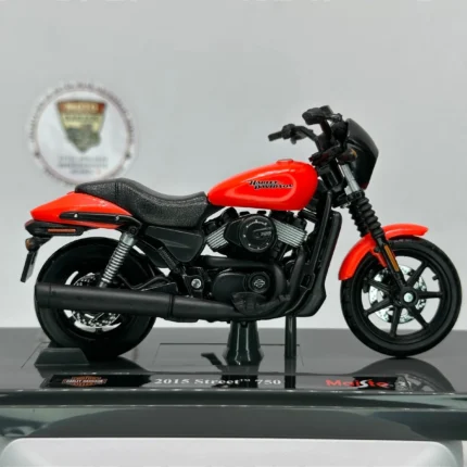 Harley Davidson Street 750 Maket Motor – 1:18 Maisto Kırmızı - görsel 2