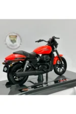 Harley Davidson Street 750 Maket Motor - 1:18 Maisto Kırmızı - Görsel 3