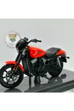 Harley Davidson Street 750 Maket Motor - 1:18 Maisto Kırmızı - Görsel 6