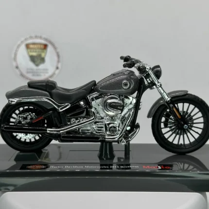 Harley Davidson Softail Breakout 1:18 Diecast Maket Motor - görsel 2