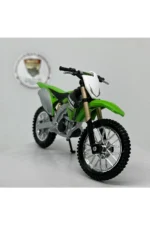 Kawasaki KX450F Maket Motor - 1:18 Bburago Diecast Yeşil