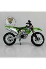 Kawasaki KX450F Maket Motor - 1:18 Bburago Diecast Yeşil - Görsel 2