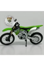 Kawasaki KX450F Maket Motor - 1:18 Bburago Diecast Yeşil - Görsel 5