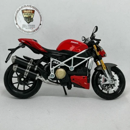 Ducati Super Naked S Maket Motor – 1:12 Maisto Diecast Kırmızı - görsel 2
