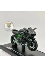 Kawasaki Ninja H2R Maket Motor - 1:18 Maisto Diecast Stantsız Siyah