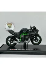 Kawasaki Ninja H2R Maket Motor - 1:18 Maisto Diecast Stantsız Siyah - Görsel 2