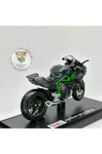 Kawasaki Ninja H2R Maket Motor - 1:18 Maisto Diecast Stantsız Siyah - Görsel 3