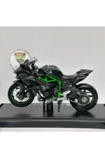 Kawasaki Ninja H2R Maket Motor - 1:18 Maisto Diecast Stantsız Siyah - Görsel 6