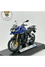 Triumph Explorer Maket Motor - 1:18 Welly Diecast Siyah - Görsel 6