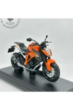 KTM 1290 Super Duke Maket Motor - 1:18 Welly Diecast Turuncu