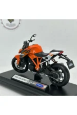 KTM 1290 Super Duke Maket Motor - 1:18 Welly Diecast Turuncu - Görsel 4
