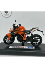 KTM 1290 Super Duke Maket Motor - 1:18 Welly Diecast Turuncu - Görsel 5