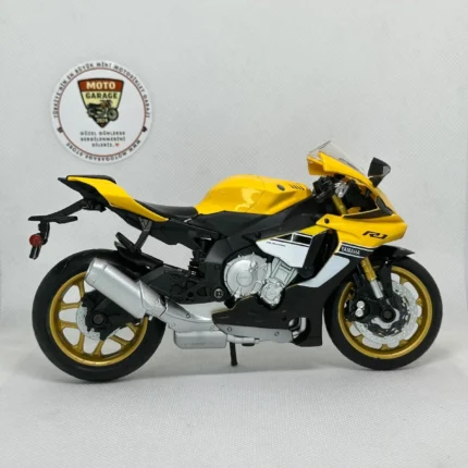 Yamaha YZF-R1 60. Yıl Özel Seri Maket Motor – 1:12 - görsel 2