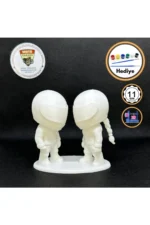 3D Motorcu Çift Figür 1:18 – Kadın & Erkek Biblo/Maket (11 cm) + Boya Seti Hediyeli