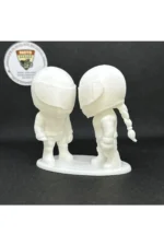 3D Motorcu Çift Figür 1:18 – Kadın & Erkek Biblo/Maket (11 cm) + Boya Seti Hediyeli - Görsel 3