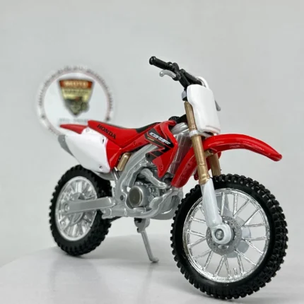 Honda CRF 450R Maket Motor - 1:18 Burago Diecast Kırmızı