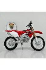 Honda CRF 450R Maket Motor - 1:18 Burago Diecast Kırmızı - Görsel 2