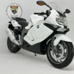 BMW K1300S Beyaz 1:10 Diecast Lisanslı Motosiklet Model – 22 cm Koleksiyonluk Maket Motosiklet