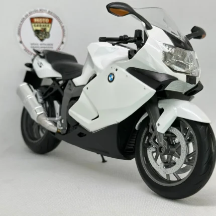 BMW K1300S Beyaz 1:10 Diecast Lisanslı Motosiklet Model – 22 cm Koleksiyonluk Maket Motosiklet