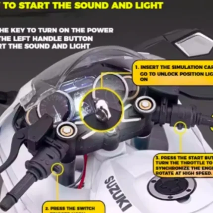 Suzuki Hayabusa GSX R1300 Maket Motor – 1:6 Işıklı Dumanlı - görsel 2