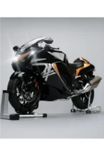 Suzuki Hayabusa GSX R1300 Maket Motor - 1:6 Siyah Gold Işıklı - Görsel 4