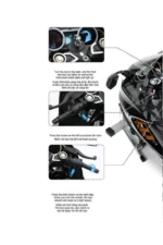Suzuki Hayabusa GSX R1300 Maket Motor - 1:6 Siyah Gold Işıklı - Görsel 6