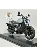 Benda Chinchilla Maket Motor - 1:12 Işıklı Sesli Gri Cruiser