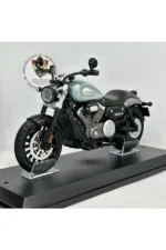 Benda Chinchilla Maket Motor - 1:12 Işıklı Sesli Gri Cruiser - Görsel 6