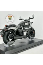 Siyah Benda Chinchilla Maket Motor - 1:12 Işıklı Sesli Cruiser - Görsel 3