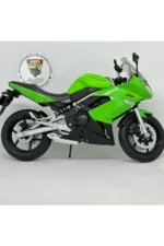 Kawasaki Ninja 650R Maket Motor - 1:10 Diecast Yeşil Siyah - Görsel 2