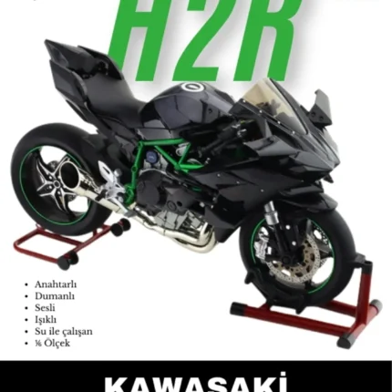 Kawasaki Ninja H2R Maket - 1:6 Işıklı Sesli Dumanlı
