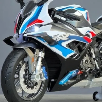 Işıklı BMW M1000 RR 1:9(25cm) ölçek Diecast Motosiklet Model Oyuncak - görsel 2