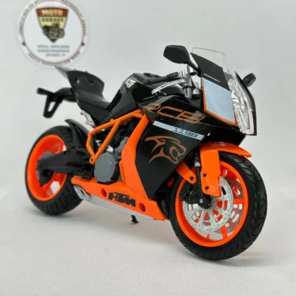 KTM RC8 Maket - 1:12 Ölçek Siyah Turuncu Diecast Model