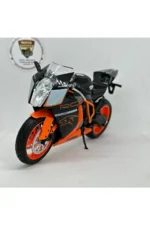 KTM RC8 Maket - 1:12 Ölçek Siyah Turuncu Diecast Model - Görsel 6