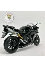 Yamaha YZF R1 1:12 Diecast Maket Motor – Siyah Metal Model Motosiklet - Görsel 3