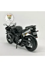 Yamaha YZF R1 1:12 Diecast Maket Motor – Siyah Metal Model Motosiklet - Görsel 4