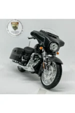 Harley Davidson Street Glide 1:12 Diecast Motosiklet – Lisanslı Metal Model Siyah