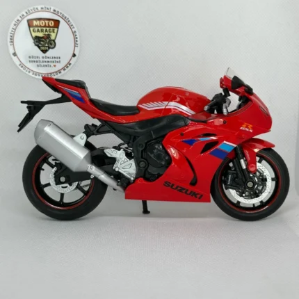 Suzuki GSX-R1000 1:12 Kırmızı Diecast Motosiklet – Lisanslı Metal Model Koleksiyon Oyuncak - görsel 2