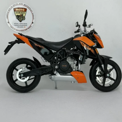 KTM Duke 690 1:12 Diecast Model Motosiklet – Maisto Lisanslı Metal Model - görsel 2