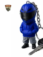 Lacivert Motorcu Anahtarlık - 3D Baskı Moto Figürü - Görsel 6