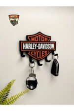 Harley Anahtar Askısı - 3D Tasarım Motosiklet Duvar Dekoru - Görsel 2